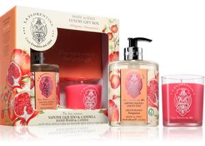 La Florentina Pomegranate Hand Wash and Candle poklon set