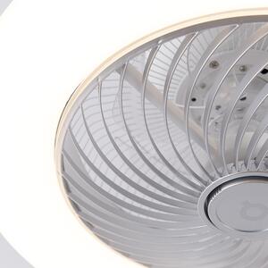 Dizajn stropnog ventilatora srebrne boje - Clima