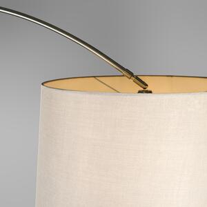 Lučna svjetiljka čelična tkanina sjena bijela 45 cm - XXL