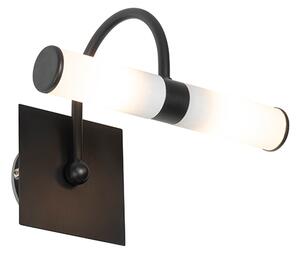 Klasična zidna svjetiljka crna IP44 2-svjetlo - Bath Arc