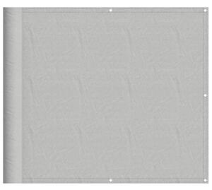 VidaXL Balkonski zaslon svjetlosivi 90 x 300 cm 100 % poliester Oxford