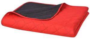 VidaXL 131553 Double-sided Quilted Bedspread Red and Black 220x240 cm