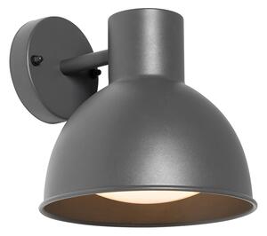 Industrijska vanjska zidna svjetiljka tamno siva okrugla IP44 - Natas