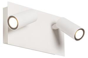 Moderna vanjska zidna svjetiljka bijela s LED 2 svjetla IP54 - Simon