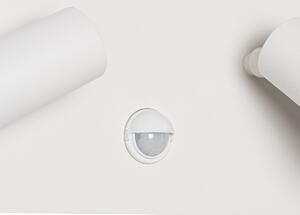 Vanjska zidna svjetiljka bijela s LED 2-svjetlosnim senzorom pokreta - Simon
