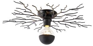 Country stropna svjetiljka crna 60 cm - Šuma