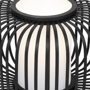 Moderna stolna svjetiljka crna s bambusom - Bambuk