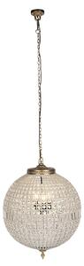 Art Deco viseća svjetiljka kristal sa zlatom 65 cm - Kasbah
