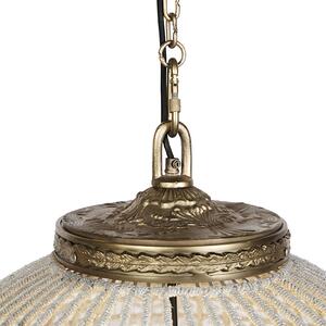 Art Deco viseća svjetiljka kristal sa zlatom 65 cm - Kasbah