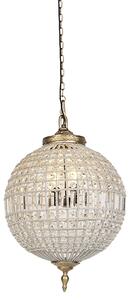 Art Deco viseća svjetiljka kristal sa zlatom 50 cm - Kasbah