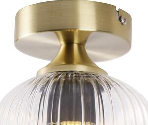Art Deco stropna svjetiljka mesing - Banci