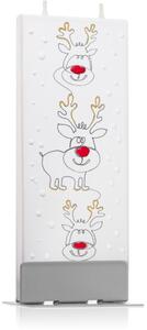 Flatyz Holiday Three Reindeers ukrasna svijeća 6x15 cm