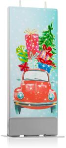 Flatyz Holiday Christmas Car with Gifts ukrasna svijeća 6x15 cm
