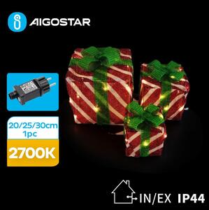 Aigostar- LED Vanjska božićna dekoracija 3,6W/31/230V 2700K 20/25/30cm IP44 pokloni