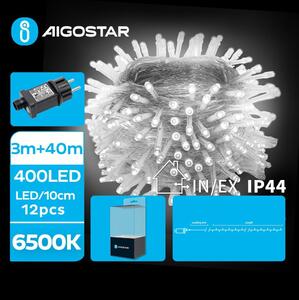 Aigostar - LED Vanjske božićne lampice 400xLED/8 funkcija 43m IP44 hladna bijela