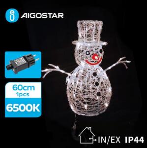 Aigostar-LED Vanjska božićna dekoracija LED/3,6W/31/230V 6500K 60cm IP44 snjegović