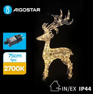 Aigostar - LED Vanjska božićna dekoracija LED/3,6W/31/230V 2700K 75 cm IP44 sob
