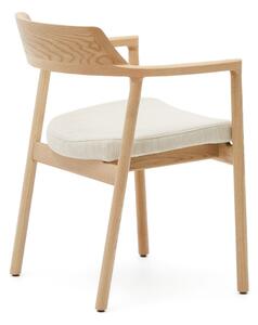 Bež/u prirodnoj boji blagovaonska stolica od punog hrasta Alocs – Kave Home