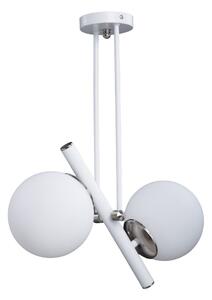 Bijela/u srebrnoj boji viseća svjetiljka sa staklenim sjenilom ø 15 cm Libra – Squid Lighting
