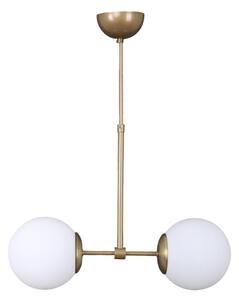 Bijela/u zlatnoj boji viseća svjetiljka sa staklenim sjenilom ø 15 cm Seagull – Squid Lighting