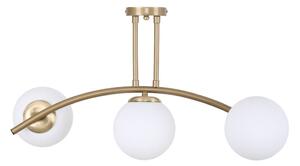 Bijela/u zlatnoj boji stropna svjetiljka sa staklenim sjenilom ø 15 cm Yay – Squid Lighting