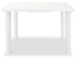 VidaXL Vrtni stol od plastike bijeli 101 x 68 x 72 cm