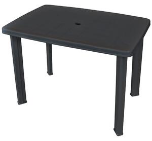 VidaXL Vrtni stol od plastike antracit 101 x 68 x 72 cm
