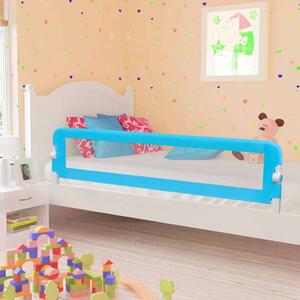 VidaXL Sigurnosna ogradica za dječji krevet plava 180x42 cm poliester