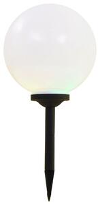 VidaXL Vanjske solarne svjetiljke 2 kom LED kuglaste 30 cm RGB