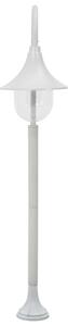 VidaXL Vrtna stupna svjetiljka od aluminija E27 120 cm bijela