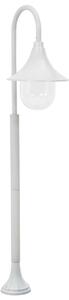 VidaXL Vrtna stupna svjetiljka od aluminija E27 120 cm bijela
