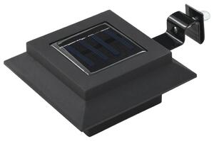 VidaXL Vanjske solarne svjetiljke 6 kom LED četvrtaste 12 cm crne