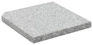 VidaXL Postolje za suncobran granitno 25 kg četvrtasto sivo