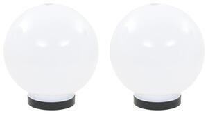 VidaXL LED kuglasta svjetiljka 2 kom 20 cm PMMA
