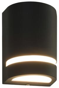 VidaXL Vanjske zidne svjetiljke 2 kom 35 W crne poluokrugle