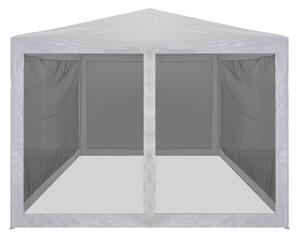 VidaXL Šator za zabave s 4 mrežasta bočna zida 4 x 3 m