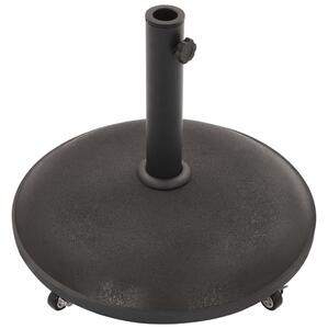VidaXL Stalak za suncobran crni betonski okrugli 25 kg