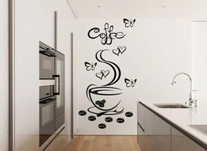 Zidna naljepnica za kuhinjsku šalicu tople kave 50 x 100 cm