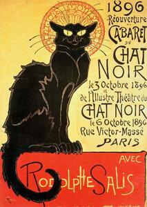 Steinlen, Theophile Alexandre - Reprodukcija umjetnosti Reopening of the Chat Noir Cabaret, 1896, (30 x 40 cm)