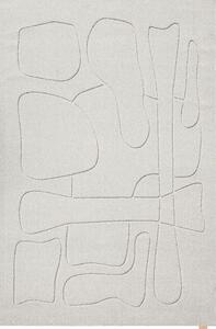 Svijetlo sivi vunen tepih 133x190 cm Morphic – Agnella