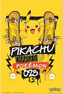 Poster Pokemon - Pikachu Charged, (61 x 91.5 cm)