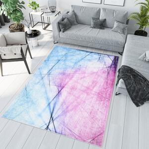 Plavi i ružičasti apstraktni trend tepih Širina: 160 cm | Duljina: 230 cm