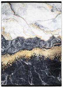 Crni trendi tepih s apstraktnim uzorkom Širina: 120 cm | Duljina: 170 cm