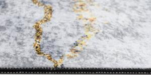 Crni trendi tepih s apstraktnim uzorkom Širina: 160 cm | Duljina: 230 cm