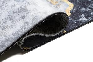 Crni trendi tepih s apstraktnim uzorkom Širina: 80 cm | Duljina: 150 cm