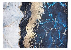 Plavi trendovski tepih s apstraktnim uzorkom Širina: 160 cm | Duljina: 230 cm