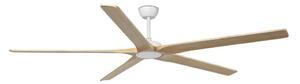 FARO 34191WT - Stropni ventilator BIGWOOD XL bor/bijela pr. 200 cm WT + DU