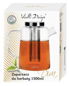 Stakleni čajnik Vialli Design, 1,5 l