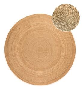 Obostrani juten okrugao tepih u prirodnoj boji ø 100 cm Braided – Hanse Home
