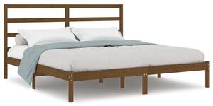 VidaXL Okvir za krevet od masivne borovine boja meda 200 x 200 cm